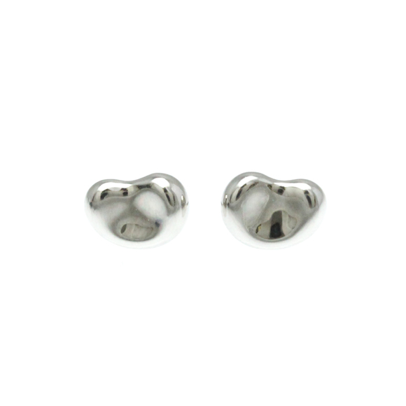 TIFFANY & CO. Platinum Bean Earrings - Picture 1 of 11
